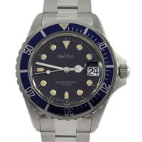 Orologio Paul Picot SUB PROFESSIONAL in Acciaio 4001BL-BK - 4001BL-BK